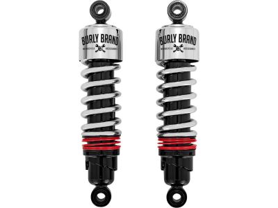 915894 - BURLY Slammer Plus Twin Shocks Chrome 11,5"