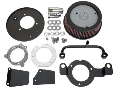 915937 - CCE High Performance Air Cleaner With Breather Kit for Milwaukee Eight Black Servo Motor Cover, Breather Tube and Bracket Black