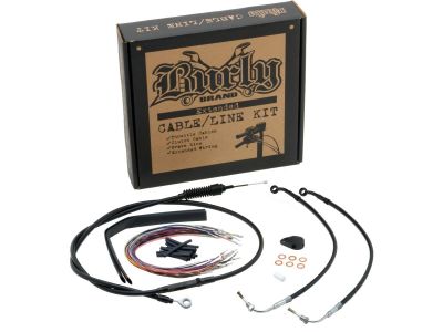915955 - BURLY 12" T-Bar Cable Kit Black Vinyl ABS Single Disc