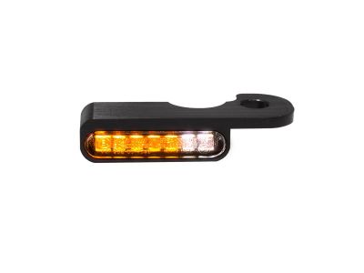 916761 - HeinzBikes OEM Hand Control LED Turn Signal/Position Lights Black Anodized Smoke LED