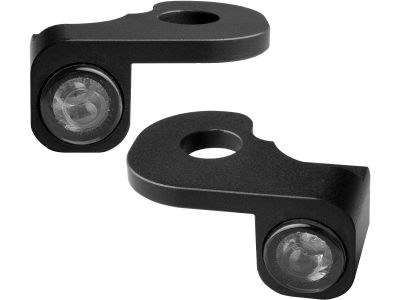 916809 - HeinzBikes NANO Series LED Turn Signals/Position Light Black Anodized Smoke LED