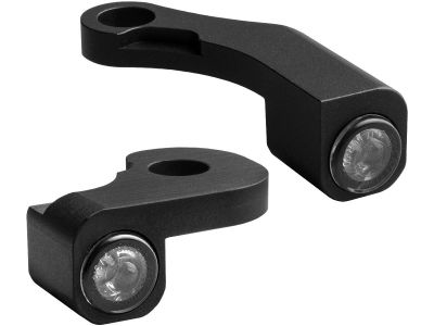 916817 - HeinzBikes NANO Series LED Turn Signals/Position Light Black Anodized Smoke LED