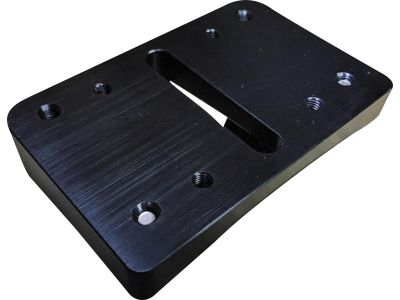 916824 - HeinzBikes Blokks License Plate Mounting Adapter Black Anodized