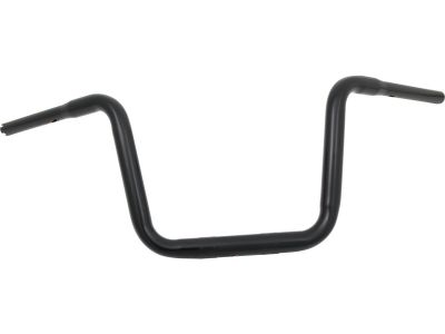 916854 - SANTEE 11 Standard Ape Hanger Handlebar Non-Dimpled 3-Hole Black Powder Coated 1 1/4" Throttle By Wire Throttle Cables