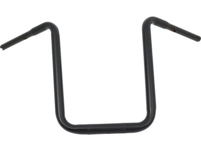 916858 - SANTEE 17 Standard Ape Hanger Handlebar Non-Dimpled 3-Hole Black Powder Coated 1 1/4" Throttle By Wire Throttle Cables