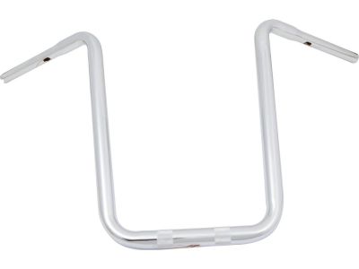916859 - SANTEE 19 Standard Ape Hanger Handlebar Non-Dimpled 3-Hole Chrome 1 1/4" Throttle By Wire Throttle Cables