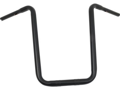 916860 - SANTEE 19 Standard Ape Hanger Handlebar Non-Dimpled 3-Hole Black Powder Coated 1 1/4" Throttle By Wire Throttle Cables