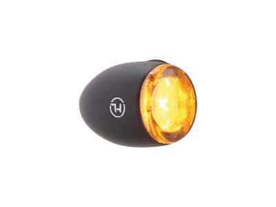 916889 - HIGHSIDER Proton Two LED Turn Signal LED, Tinted Lens, Black Metal Housing Black Tinted LED