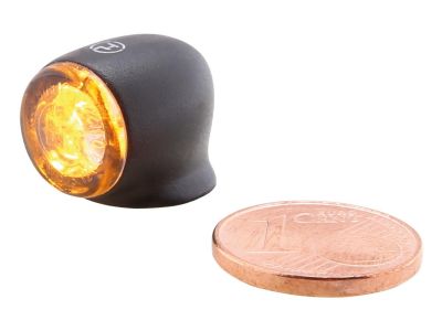 916892 - HIGHSIDER Proton Two LED Turn Signal/Taillight/Brake Light LED, Tinted Lens, Black Metal Housing Black Smoke LED
