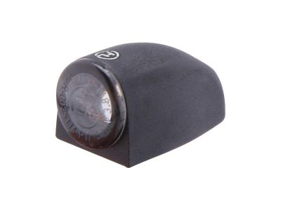 916895 - HIGHSIDER Proton Three LED Turn Signal/Position Light LED, Tinted Lens, Black Metal Housing Black Smoke LED