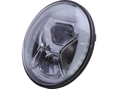 916921 - HIGHSIDER Type 8 7" LED Kurvenlicht Scheinwerfereinsatz mit Tagfahrlicht und Positionslampe Chrome Clear Reflector LED