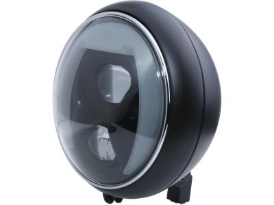 916924 - HIGHSIDER Yuma 2 Type 8 7" Cornering Headlight with Daytime Running and Position Light Black Powder Coated Reflector LED