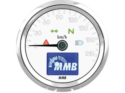 916989 - MMB ELT48 Basic Tachometer Scale: 220 km/h; Scale Color: white