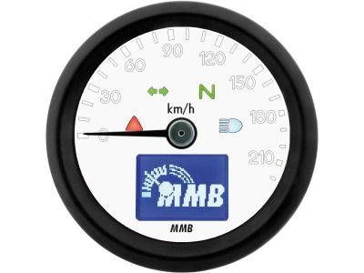 916990 - MMB ELT48 Basic Tachometer Scale: 220 km/h; Scale Color: white