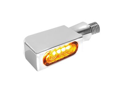 917414 - HeinzBikes Blokk-Line Micro LED Turn Signals Chrome Smoke LED