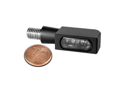 917415 - HeinzBikes Blokk-Line Micro LED Turn Signal/Taillight/Brake Light Black Anodized Smoke LED