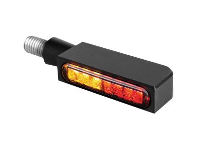 917421 - HeinzBikes Blokk-Line LED Turn Signal/Taillight/Brake Light Black Anodized Smoke LED