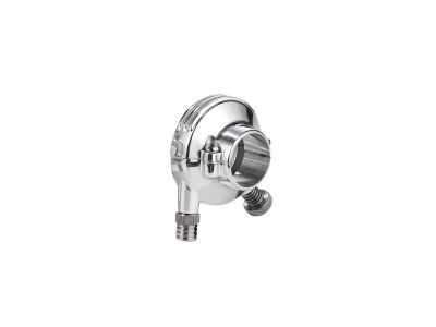 917469 - KUSTOM TECH Deluxe External Throttle Housing With Stainless Steel Throttle Clamp Screw and Cable Register Aluminium Polished 1" Single Cable