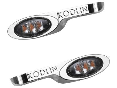 918338 - Kodlin Universal Elypse Front Turn Signals Chrome Smoke LED