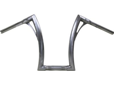 918363 - Kodlin 380 Tall Flow Bar Super Fat Handlebar for M8 Softail with 1 1/4" Clamp Diameter 3-Hole Raw 1,4" Throttle By Wire