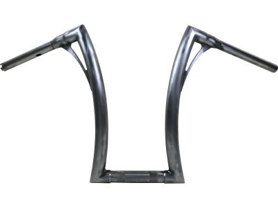 918364 - Kodlin 430 Extra Tall Flow Bar Super Fat Handlebar for M8 Softail with 1 1/4" Clamp Diameter 3-Hole Raw 1,4" Throttle By Wire
