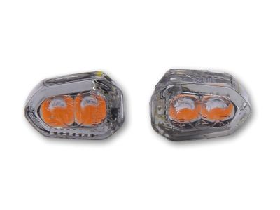 919351 - SHIN YO Crumb Pro LED Turn Signal Insert Height(mm): 8 , Width(mm): 13 , Depth(mm): 7,5 Tinted LED