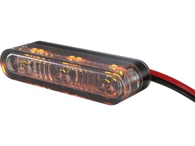 919356 - HIGHSIDER Star-MX1 Pro LED Turn Signal Height(mm): 8 , Width(mm): 38 , Depth(mm): 12, Approved for vertical and horizontal installation Tinted LED