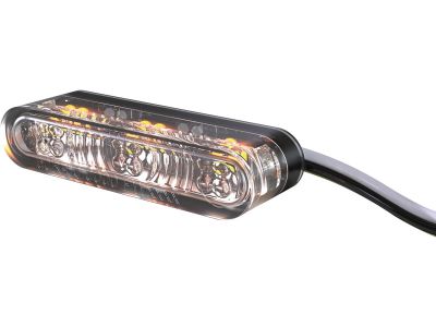 919357 - HIGHSIDER Star-MX1 Pro LED Turn Signal/Position Light Module Height(mm): 8 , Width(mm): 38 , Depth(mm): 12, Approved for vertical and horizontal installation Tinted LED