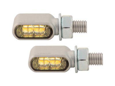 919369 - HIGHSIDER Little Bronx LED Turn Signal/Position Light Silver Tinted LED