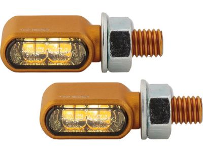 919370 - HIGHSIDER Little Bronx LED Turn Signal/Position Light Gold Tinted LED