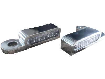 919404 - HeinzBikes OEM Hand Control LED Turn Signals Chrome LED