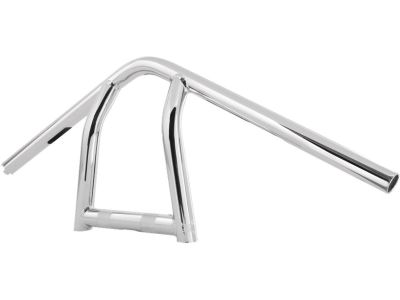 919989 - BURLY 9" Jim Bar Bar 3-Hole Chrome 1" Throttle By Wire