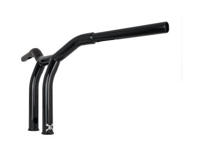 919992 - BURLY 10" Dominator Raked Bar Bar 4-Hole Gloss Black 1 1/4"