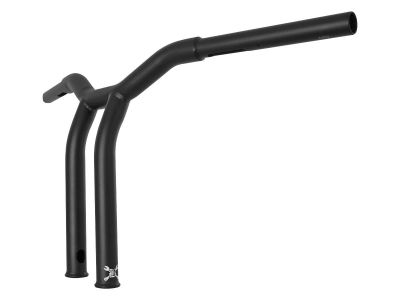 919995 - BURLY 12" Dominator Raked Bar Bar 4-Hole Black Satin 1 1/4"