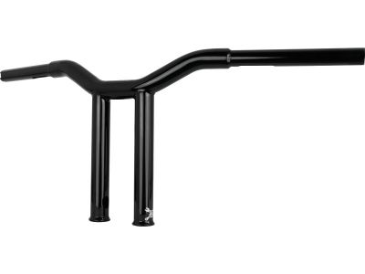 919998 - BURLY 10" Dominator Straight Bar Bar 4-Hole Gloss Black 1 1/4"