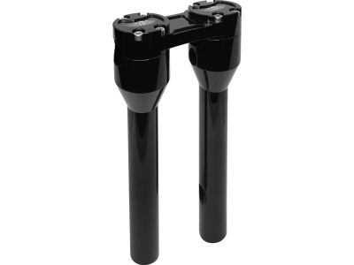 921320 - HeinzBikes 10" Clubstyle Straight Risers With Black Clamp Black 1"