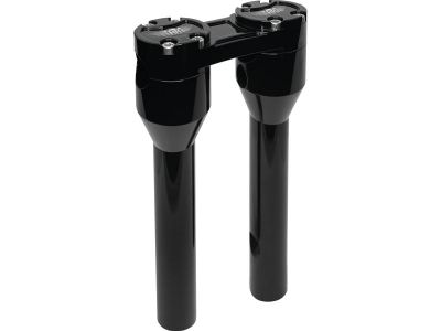 921336 - HeinzBikes 8" Clubstyle Straight Risers With Black Clamp Black 1 1/4"