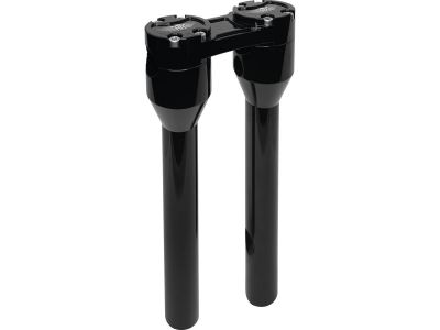 921352 - HeinzBikes 12" Clubstyle Straight Risers With Black Clamp Black 1 1/4"