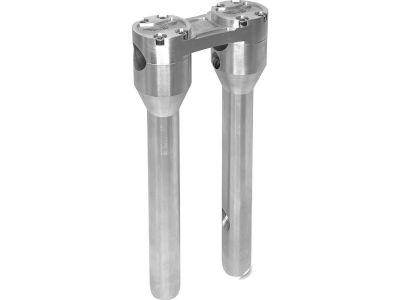 921359 - HeinzBikes 12" Clubstyle Straight Risers With Silver Clamp Silver 1 1/4"
