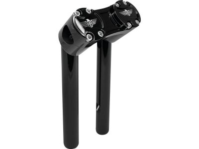 921376 - HeinzBikes 10" Clubstyle Pullback Risers With Black Clamp Black 1"