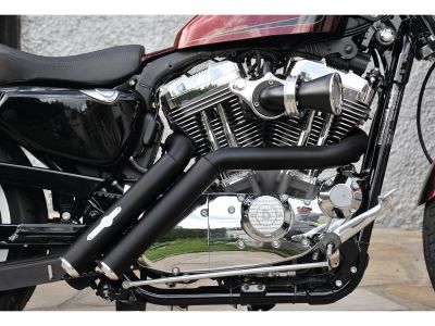 921558 - BSL Firestarter Exhaust System , Without Heat Shield, Polished Smooth End Cap, Black 2,5"