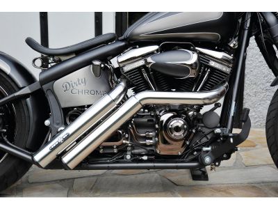 921561 - BSL Firestarter Exhaust System , Without Heat Shield, Polished Smooth End Cap, Black 2,5"