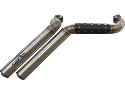 921568 - BSL Firestarter Exhaust System , Raw Hole Heat Shield, Polished Smooth End Cap, Outline 2,5"