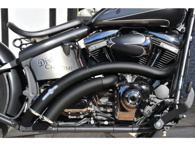 921573 - BSL Rainbow Down Under Exhaust System , Without Heat Shield, Polished Smooth End Cap, Black 2,5"