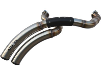 921578 - BSL Rainbow Down Under Exhaust System , Raw Smooth Heat Shield, Polished Smooth End Cap, Outline 2,5"