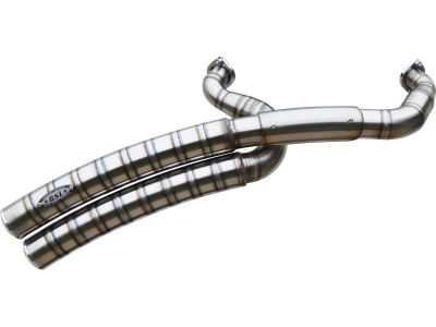 921580 - BSL Rainbow Down Under Snake on the Road Exhaust System , Raw Smooth Heat Shield, Polished Smooth End Cap, Outline 70 mm