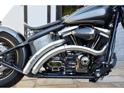921581 - BSL Rainbow V2 Exhaust System , Without Heat Shield, Polished Smith and Listen End Cap, Black 2,5"
