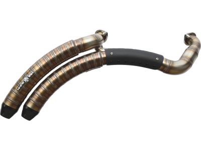 921583 - BSL Rainbow V2 Snake on the Road Exhaust System , Black Hole Heat Shield, Black Smith and Listen End Cap, Outline 2,5"