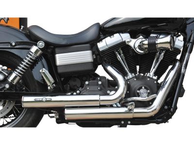 921587 - BSL Top Chopp Staggered Exhaust System , Without Heat Shield, Polished Smooth End Cap, Black 2,5"