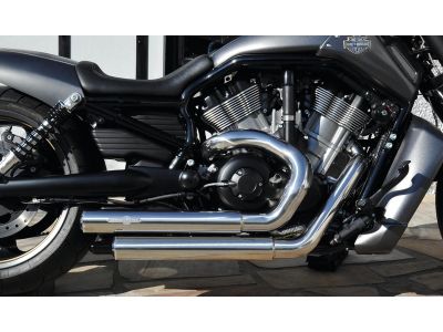 921595 - BSL Top Chopp Staggered Exhaust System , Without Heat Shield, Polished Smooth End Cap, Polished 2,5"